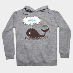 Avon, NC Summertime Vacationing Whale Spout Hoodie